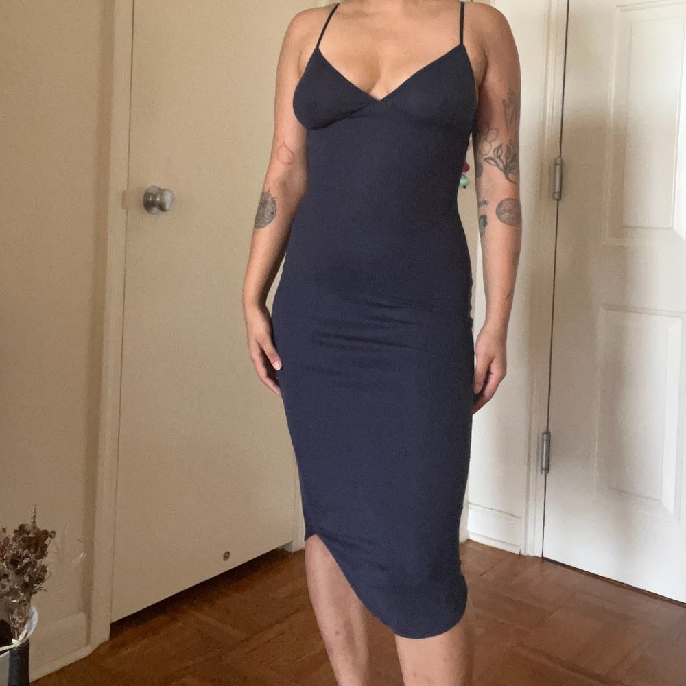 American Apparel ribbed slip dress